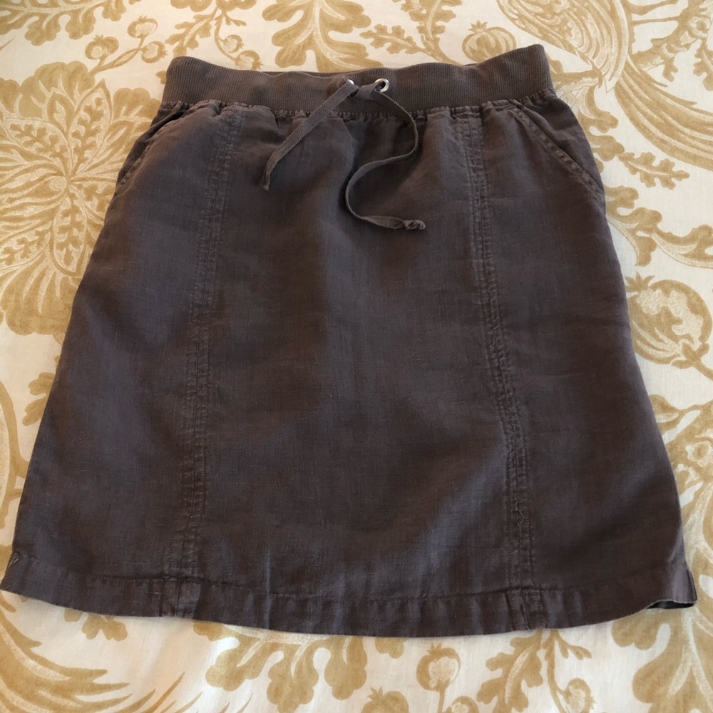 Allen Allen Linen Skirt